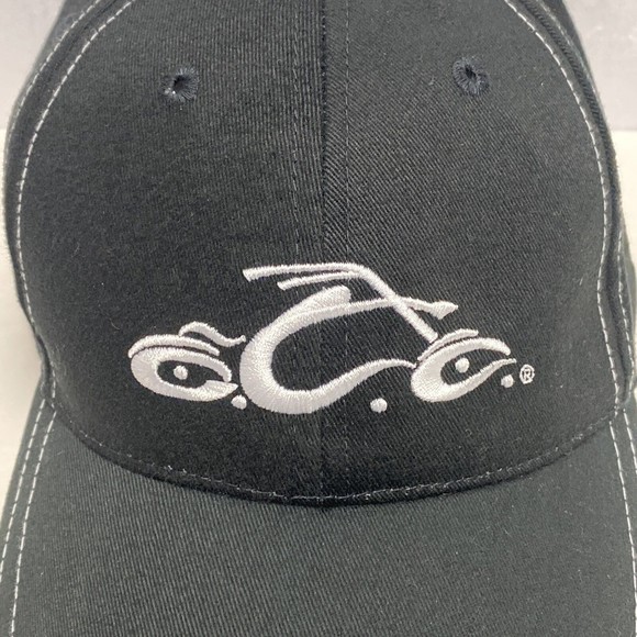 Orange County Choppers Logo Brand Hat Cap Adjustable Strap Black Motorcycle NAPA - Picture 2 of 8